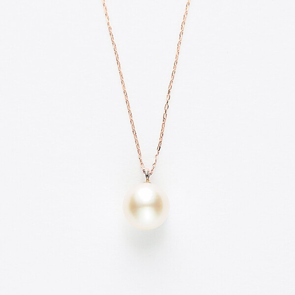 【ＷＥＢ限定】６月誕生石Ｋ１０ピンクゴールドあこや真珠ネックレス
