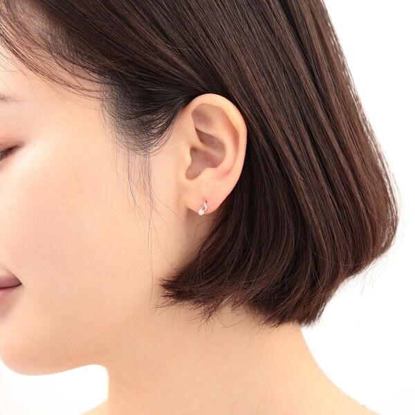 WEB限定】2月誕生石 K10 ピンクゴールド アメジスト ピアス