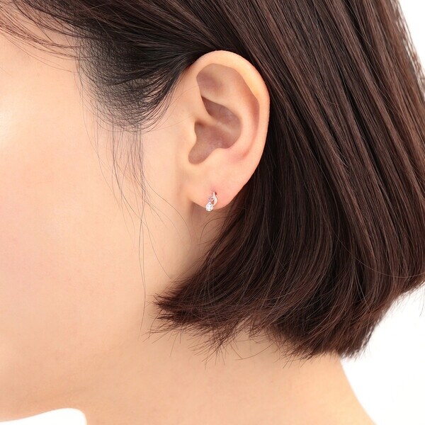 WEB限定】2月誕生石 K10 ピンクゴールド アメジスト ピアス