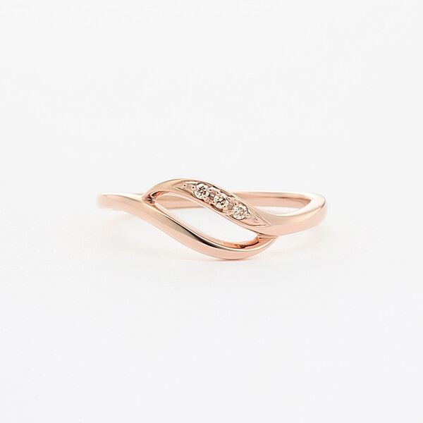 K10 ピンクゴールド ダイヤモンド リング（指輪） | エステール