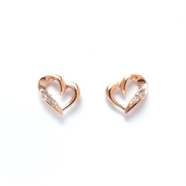 WEB限定】【Best Price】K10 ピンクゴールド ダイヤモンド ハート