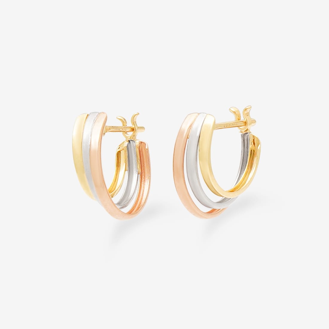 K10 イエローゴールド/ピンクゴールド/プラチナ フープ ピアス K10 イエローゴールド/ピンクゴールド/プラチナ フープ ピアス