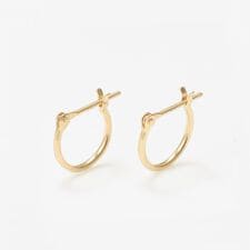 エステール(ESTELLE)のK10 イエローゴールド フープ ピアス（10mm）