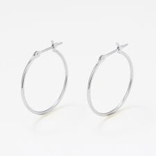 プラチナ フープ ピアス（20mm）