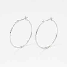 プラチナ フープ ピアス（25mm）