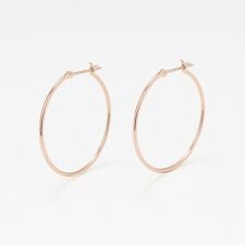 K18 ピンクゴールド フープ ピアス（25mm）