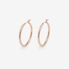 K18 ピンクゴールド フープ ピアス（25mm）