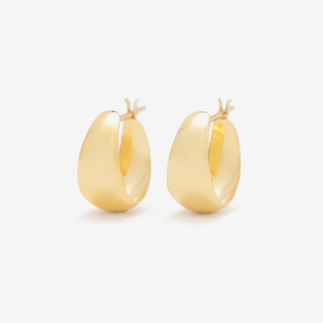 K18イエローゴールド フープピアス（大） | ヴイエー ヴァン