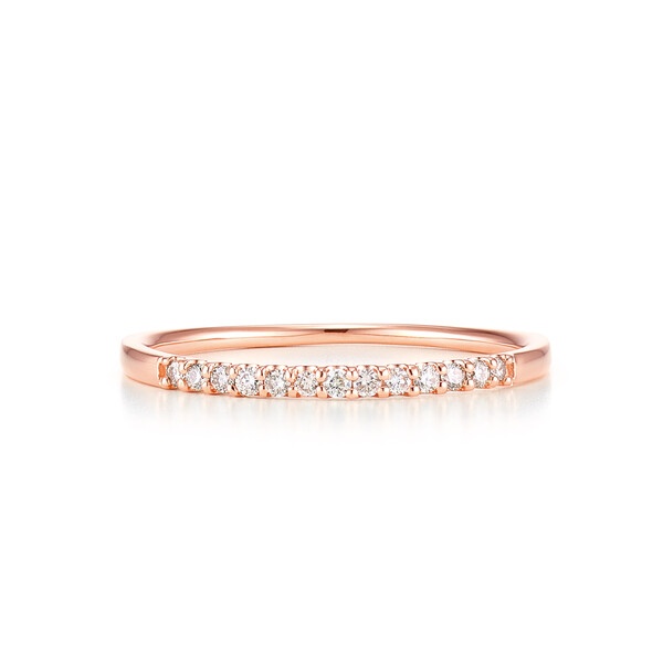 K10 ピンクゴールド ダイヤモンド リング（指輪）※ピンキーサイズあり