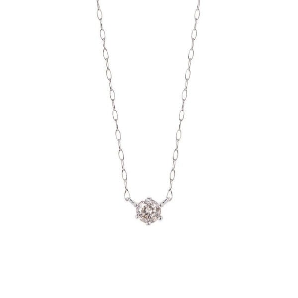 最終お値下げ ESTELLE ダイヤモンドネックレス 0.15ct-