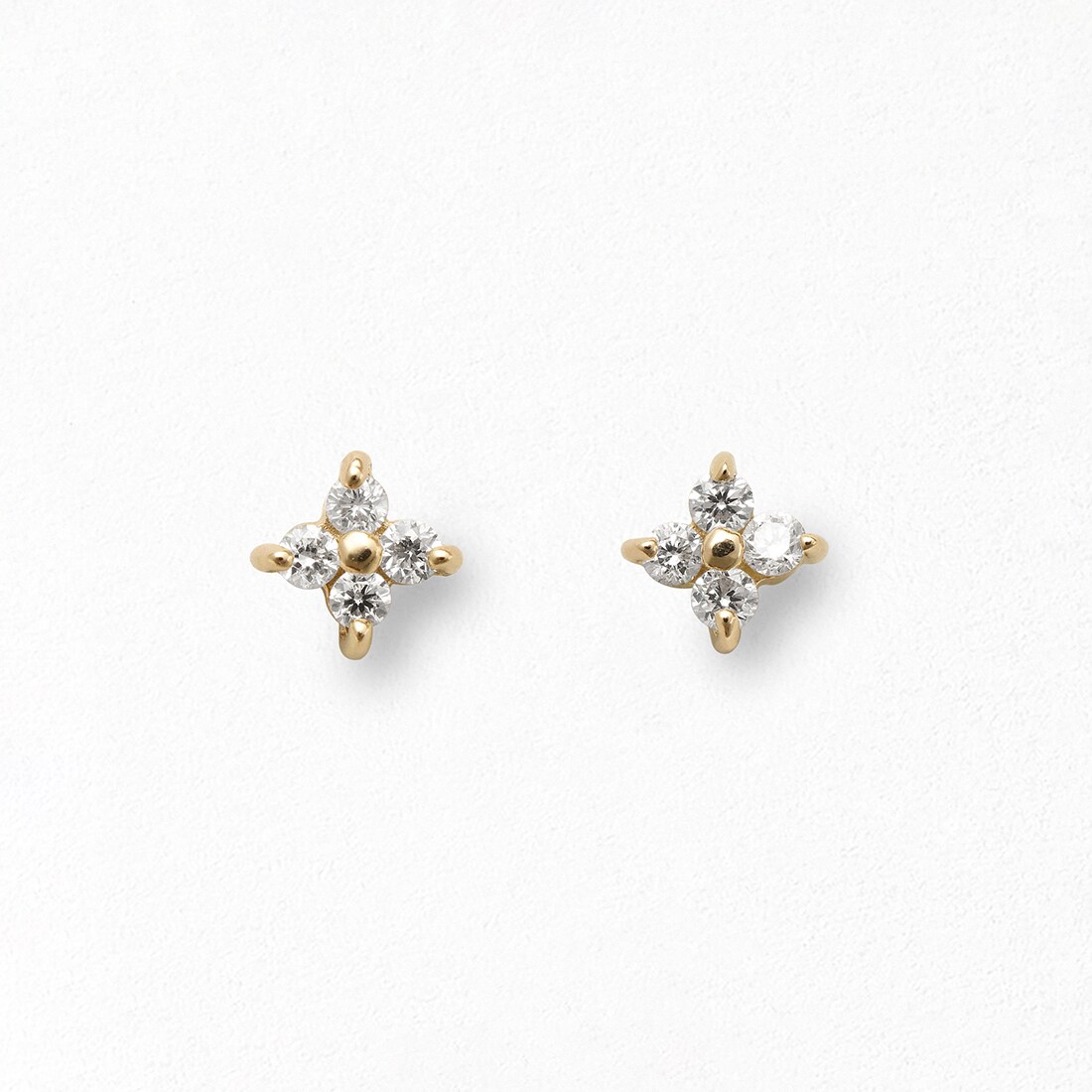 福袋 WEB限定】K10 ピアス フラワー ダイヤモンド イエローゴールド アクセサリー