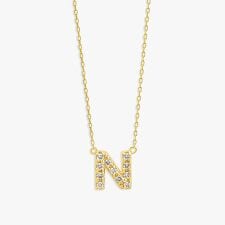 エステール(ESTELLE)の【WEB限定】K10 イエローゴールド ダイヤモンド イニシャル ネックレス（N）