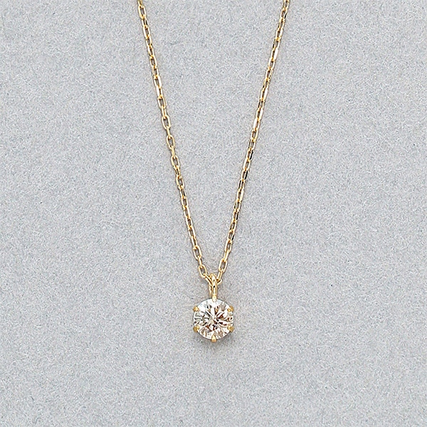 手 ペンダント ネックレス K18YG 750 D0.12ct ダイヤモンド イエローゴールド