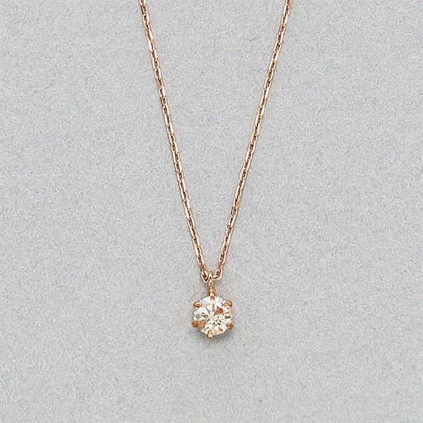 WEB限定】K18 ピンクゴールド ブラウンダイヤモンド ネックレス（0.1ct） | エステール(ESTELLE) | マルイウェブチャネル