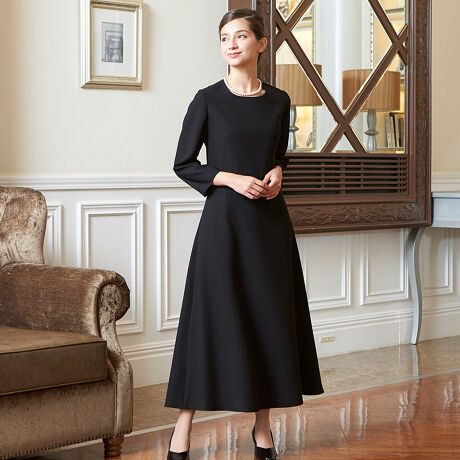 ブラックフォーマル 正礼装ロング丈スカートのアンサンブル 喪服 礼服 レディース 卒業式 卒園式 ソリテール Soriteal 02v ファッション通販 マルイウェブチャネル