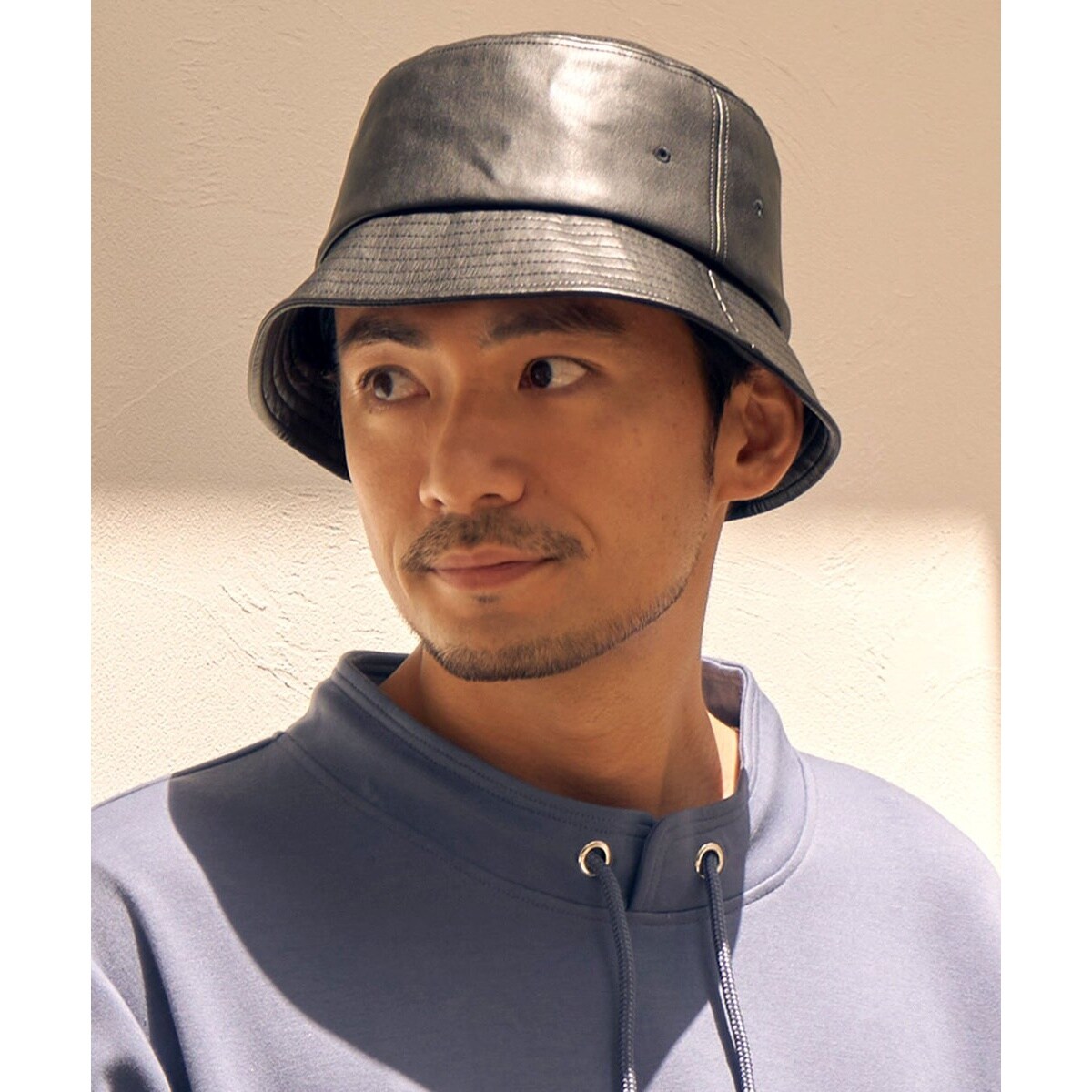 フェイクレザーバケットハット／イッカ（ikka） 帽子用アクセサリー
