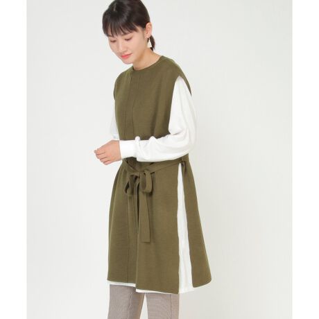 ベルト付きロングニットベストアンサンブル イッカ Ikka ファッション通販 マルイウェブチャネル