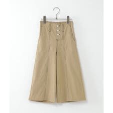 ストレッチ配色ステッチワイドパンツ（120?160cm）