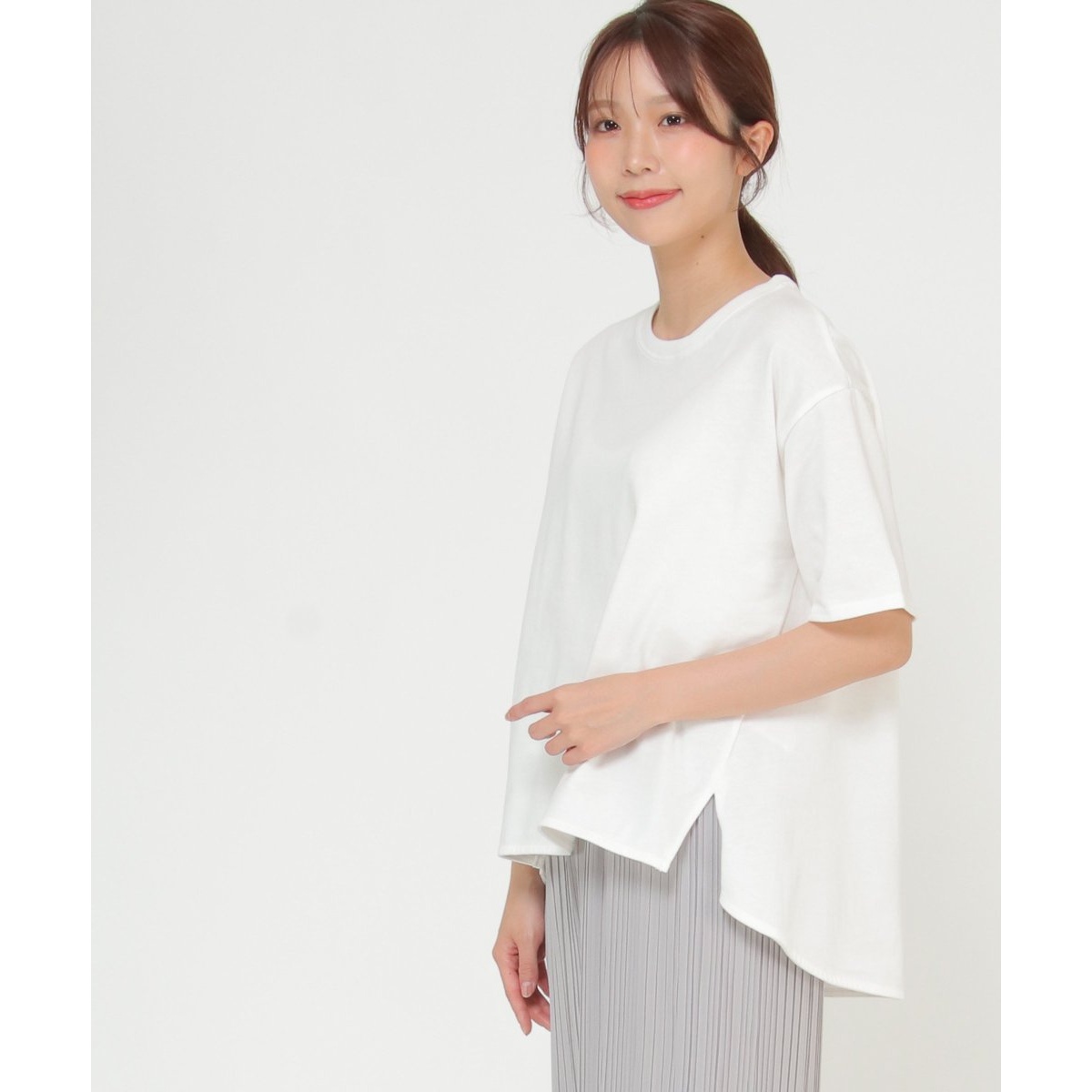 コットンUSA半袖Tシャツ | イッカ(ikka) | 12230350 | ファッション