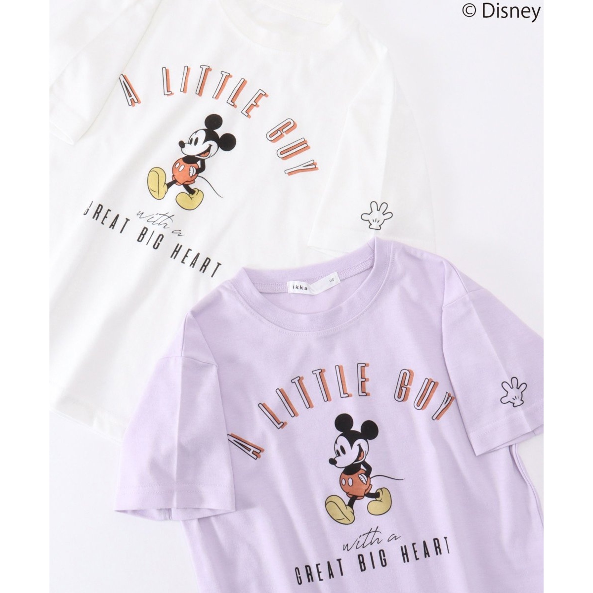 キッズ】 Disney ディズニー ミッキーマウス／レタープリントTシャツ