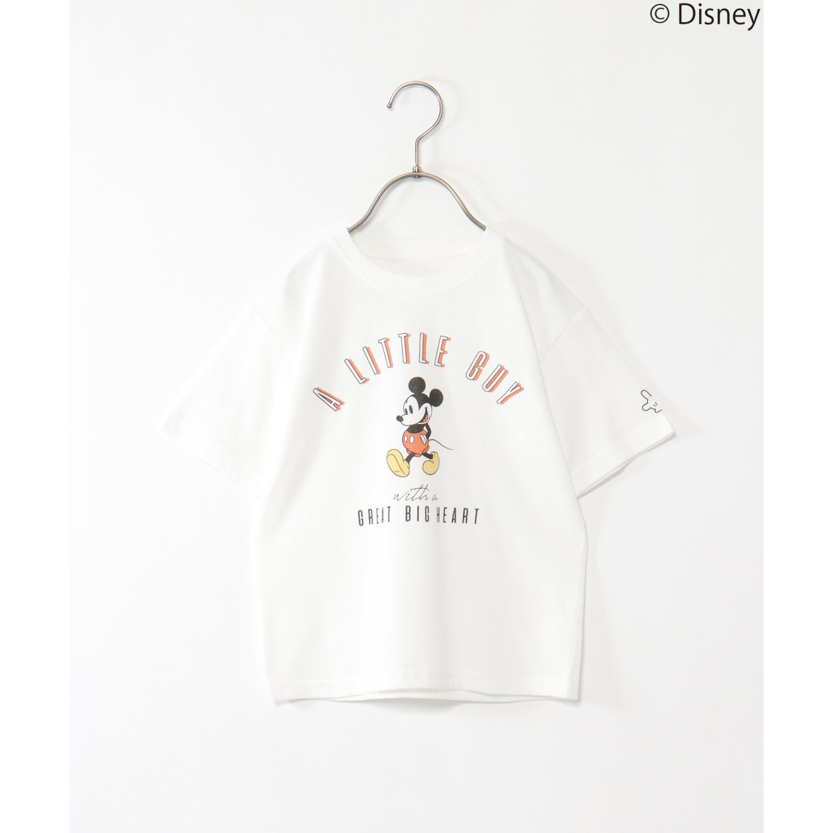 キッズ】 Disney ディズニー ミッキーマウス／レタープリントTシャツ