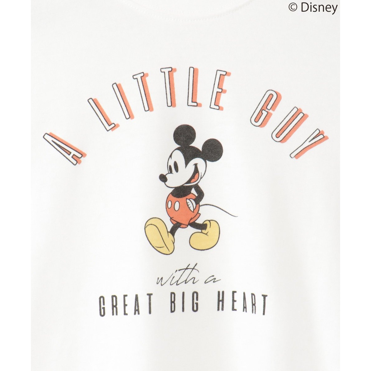 キッズ】 Disney ディズニー ミッキーマウス／レタープリントTシャツ