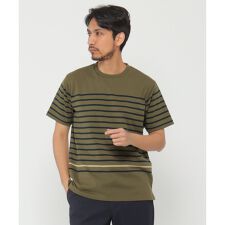 VORTEXパネルボーダーTシャツ