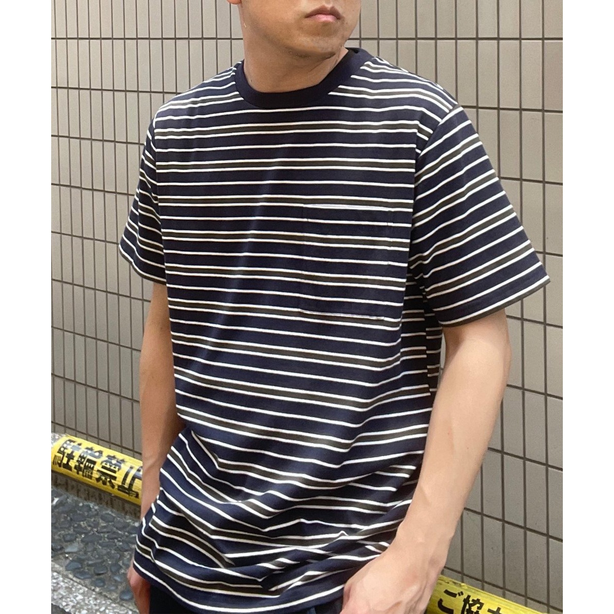 ポケ付きボーダーTシャツ | イッカ(ikka) | 11321104 | ファッション