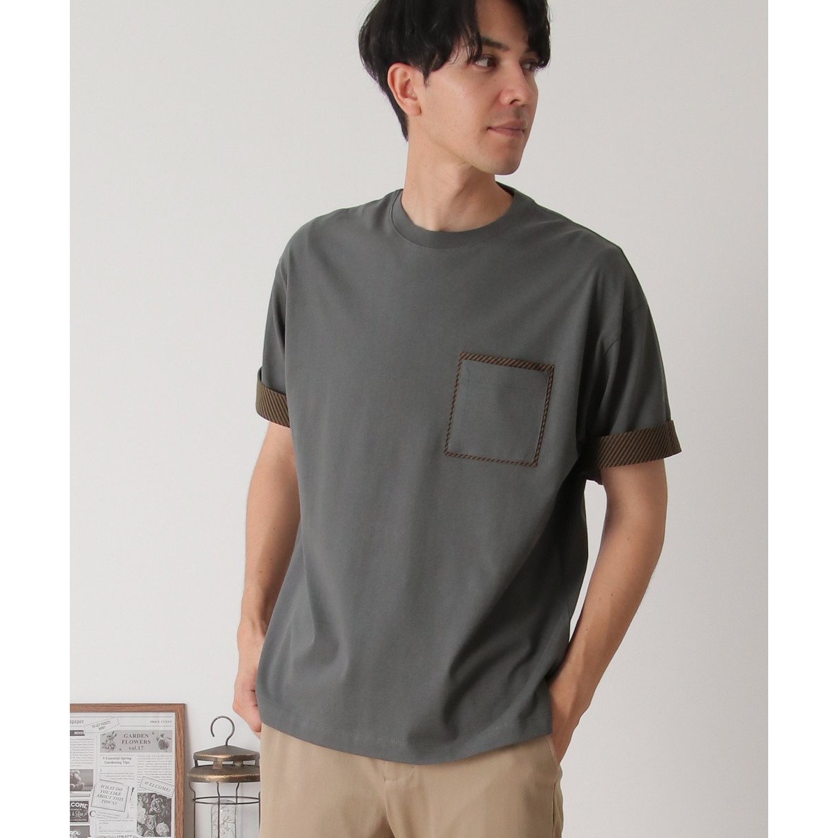 プリントMIXポケットTシャツ | イッカ(ikka) | 11321126