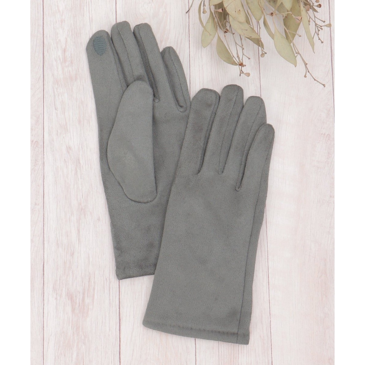 Owen Barry スエード手袋 ファー付き 指なしシープスキンミトン TUBE MITTEN／Owen Barry（オーエン