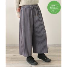 【親子コーデ】スエード風プリーツパンツ（120?160cm）