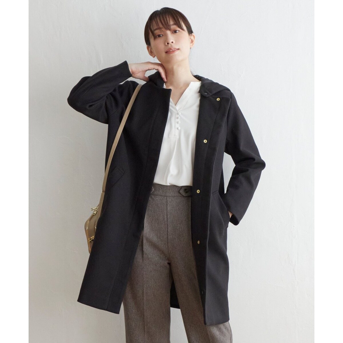 ウールライクフード取り外しコート | イッカ(ikka) | マルイウェブチャネル