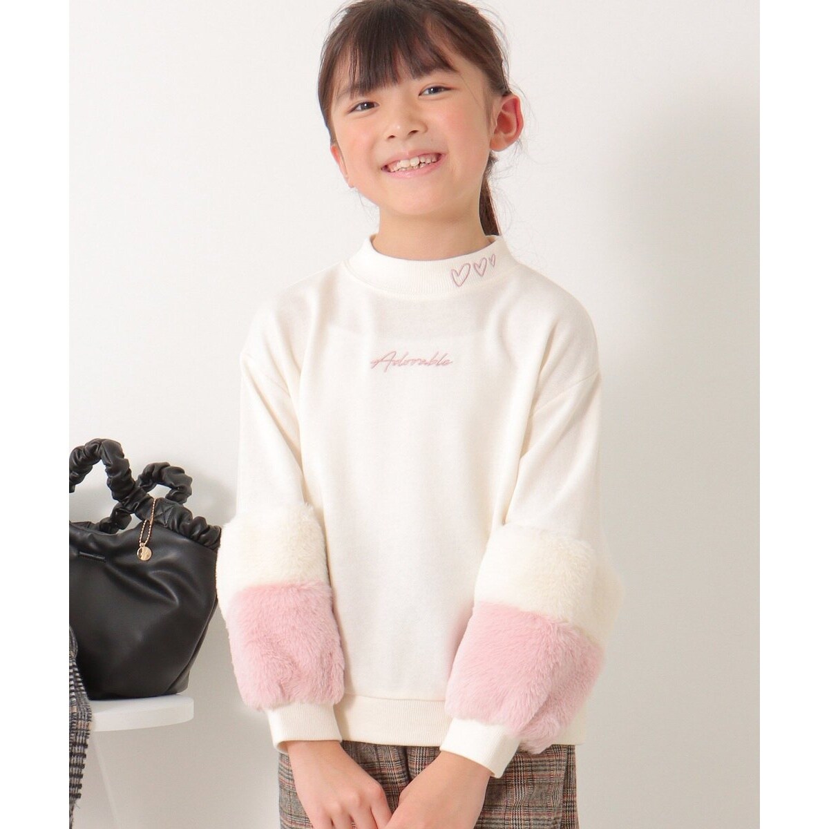 袖ファー刺繍裏毛プルオーバー 2 （120?160cm） | イッカ(ikka