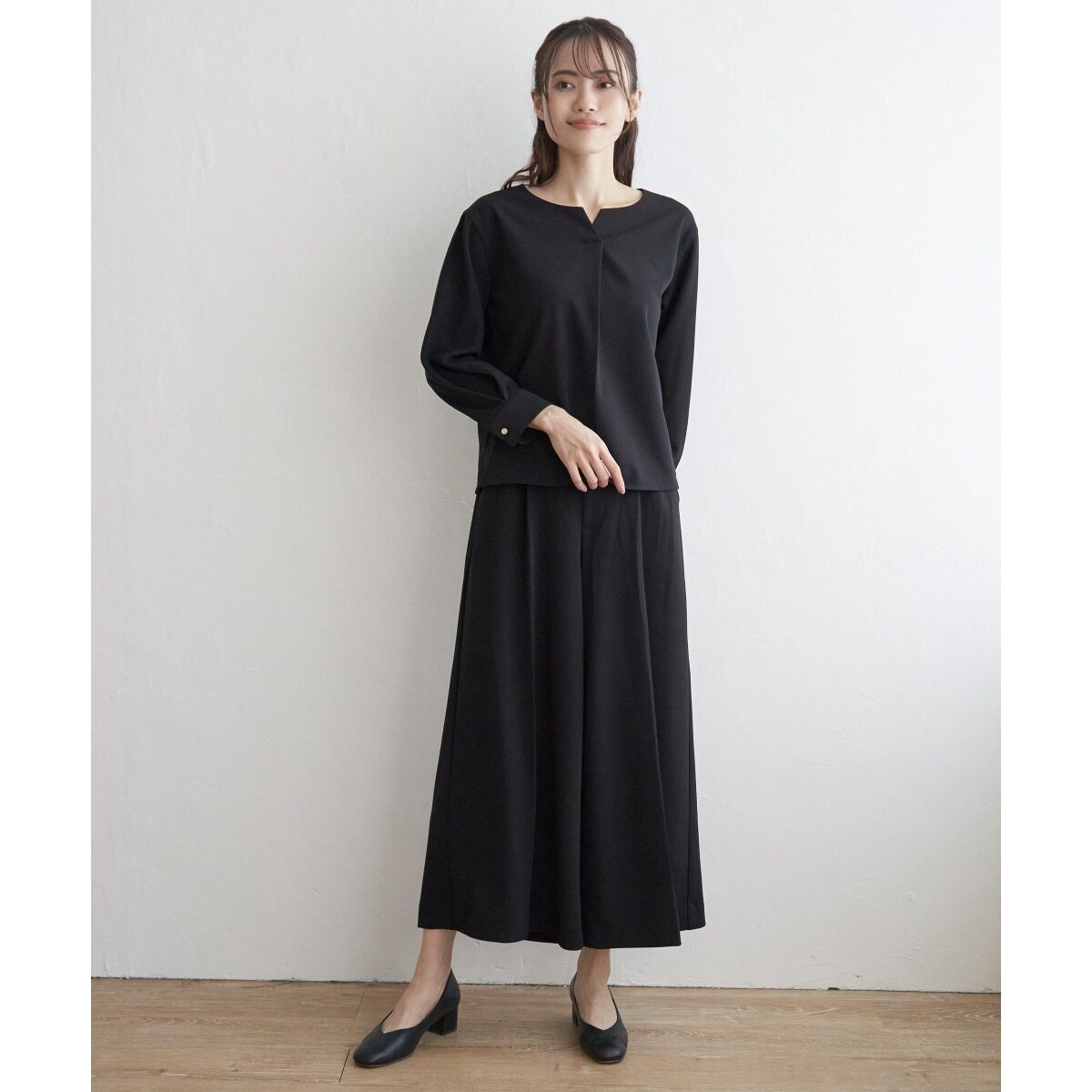 フォーマル対応／2点セット】GOKU楽 長袖フレアセット | イッカ(ikka