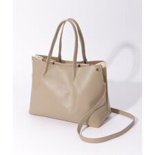 PUサイド切り替えトートバッグ