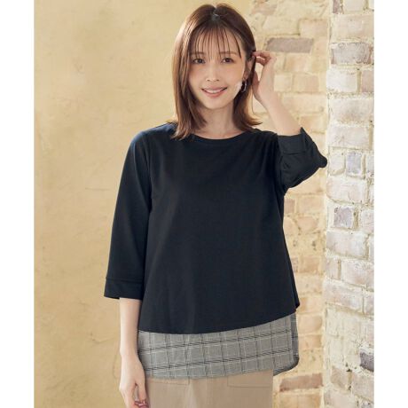 イッカ　裾レイヤードプルオーバー