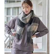 イッカ(ikka)のウォッシャブルマルチチェックマフラー