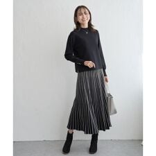 イッカ(ikka)の配色ニットアップ