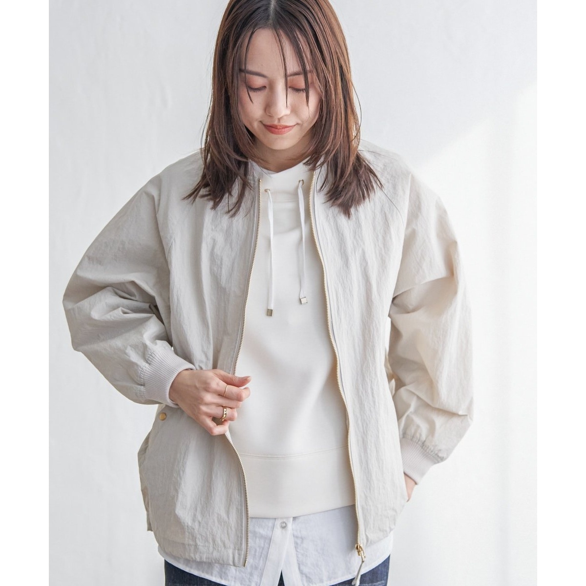 25AW新作】暖かさとおしゃれを両立♪ミックスシャギースタンドカラー