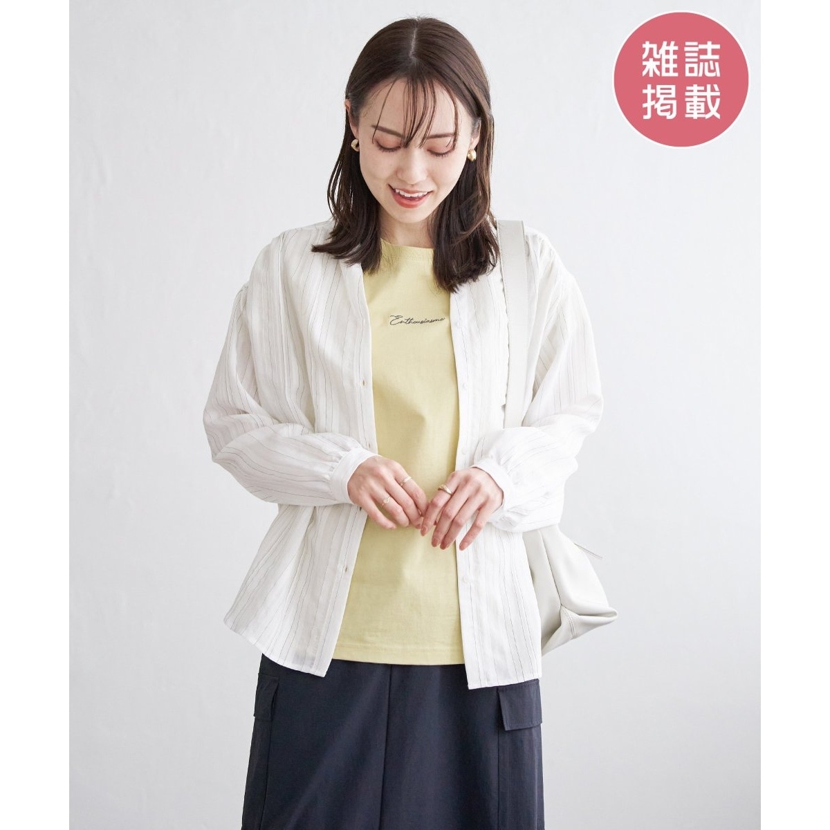 【雑誌InRed5月号掲載】シアーバックリボンブラウス