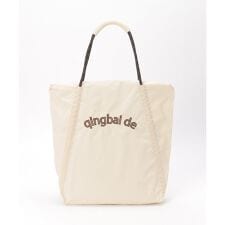 撥水ロゴ刺繍ロープトートバッグ