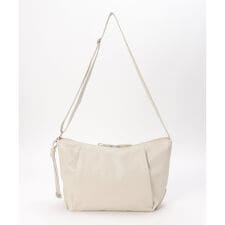 【軽量】撥水合皮ハーフムーンビッグショルダーバッグ