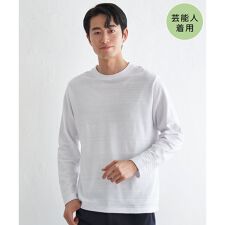 イッカ(ikka)のランダムリップルボーダーロンＴ