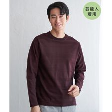 イッカ(ikka)のランダムリップルボーダーロンＴ