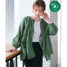 【お得だ値】シアシャーリングブラウスアンサンブル【2点セット】