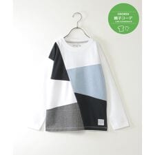 【親子コーデ】フェイクスエードブロックスロンT（120?160cm）