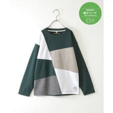 【親子コーデ】フェイクスエードブロックスロンT（120?160cm）