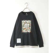 裾レイヤードカモフラプリントロンT（120?160cm）