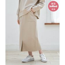 イッカ(ikka)の【雑誌InRed11月号掲載】GOKU楽鹿の子ダンボールスカート【洗濯機で洗える／親子コーデ】