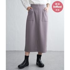 イッカ(ikka)の【雑誌InRed11月号掲載】GOKU楽鹿の子ダンボールスカート【洗濯機で洗える／親子コーデ】